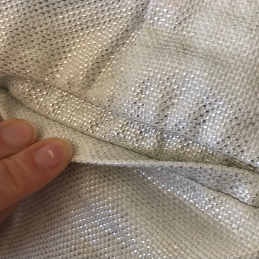 Br Withe And Silver Metallic Shorts - image 4